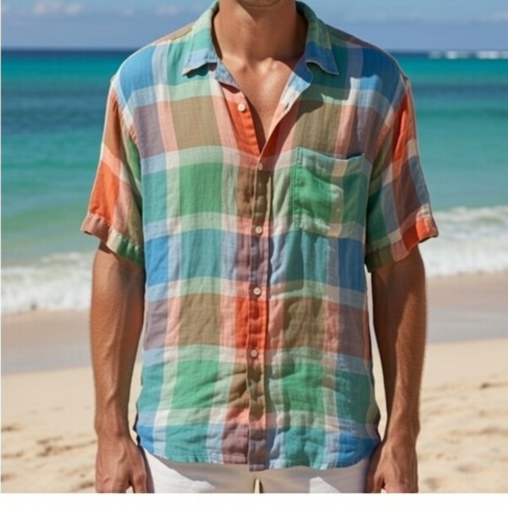 Tommy Bahama Men’s Island Relax Linen Shirt Size XL